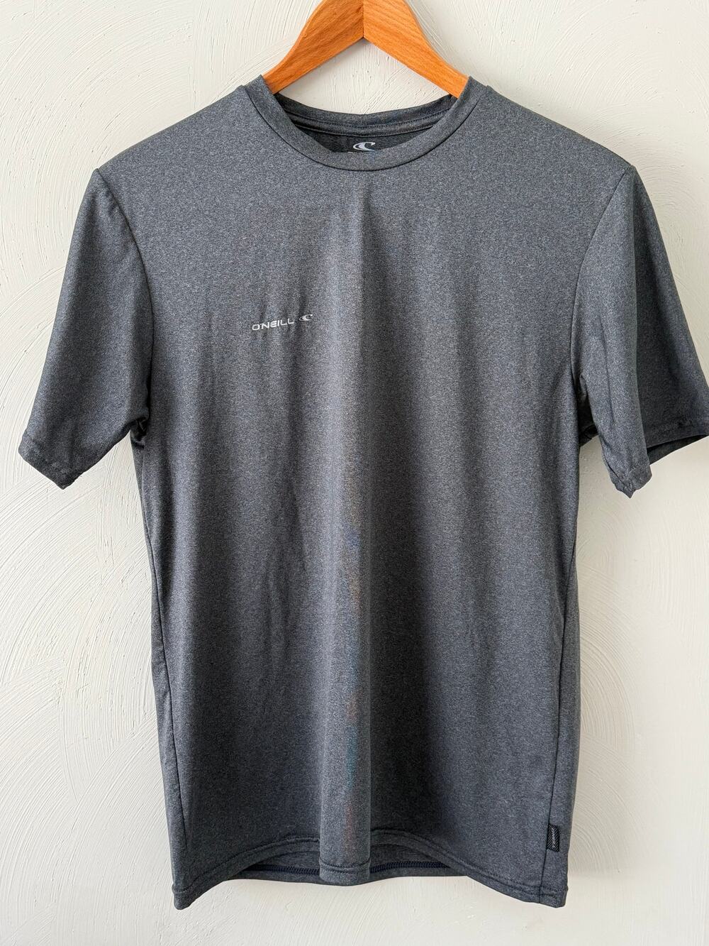 O'Neill Hybrid Surf Shirt Rash Guard Size Small UPF 50+ Charcoal Gray